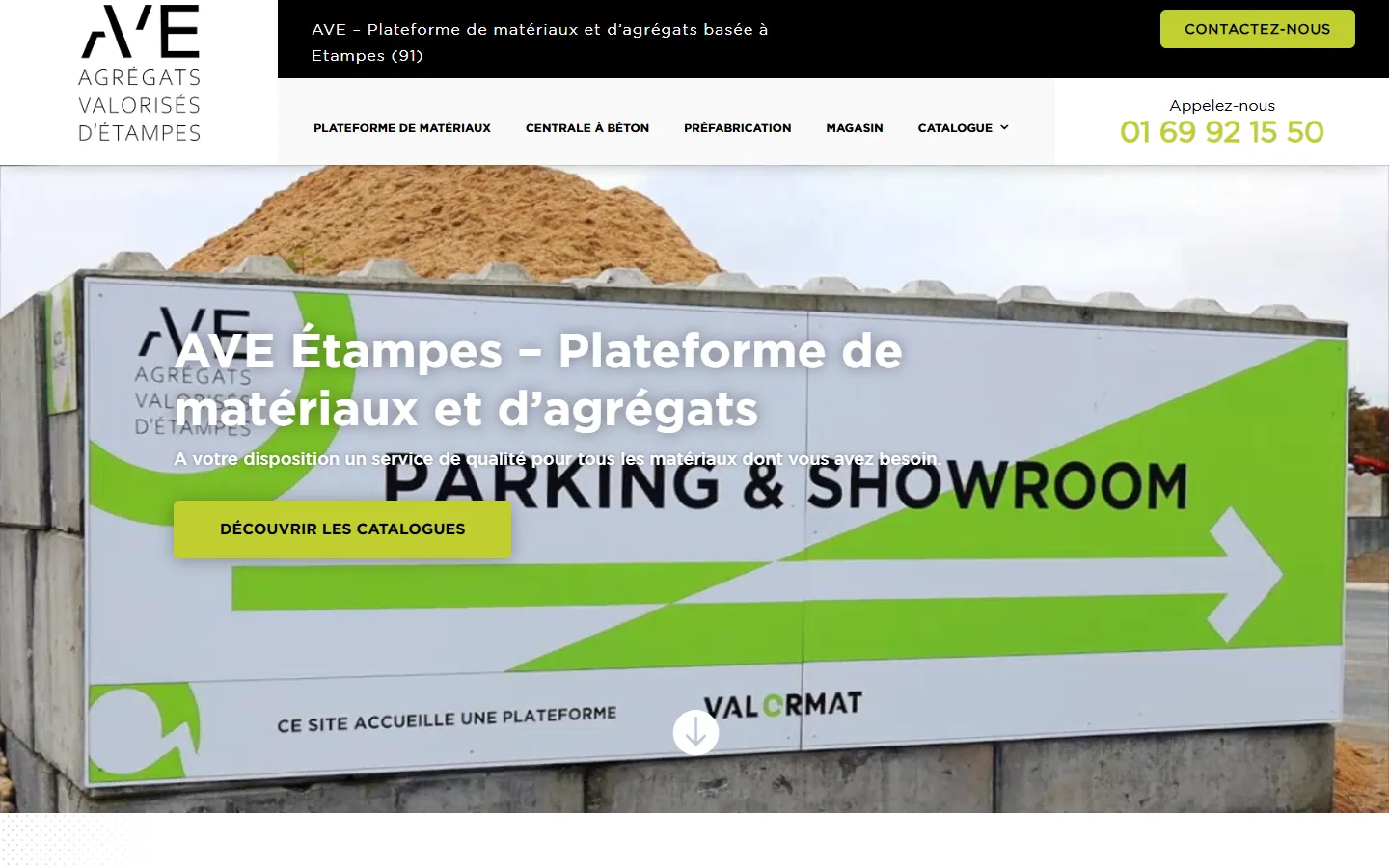 AVE Étampes, le site sur ordinateur