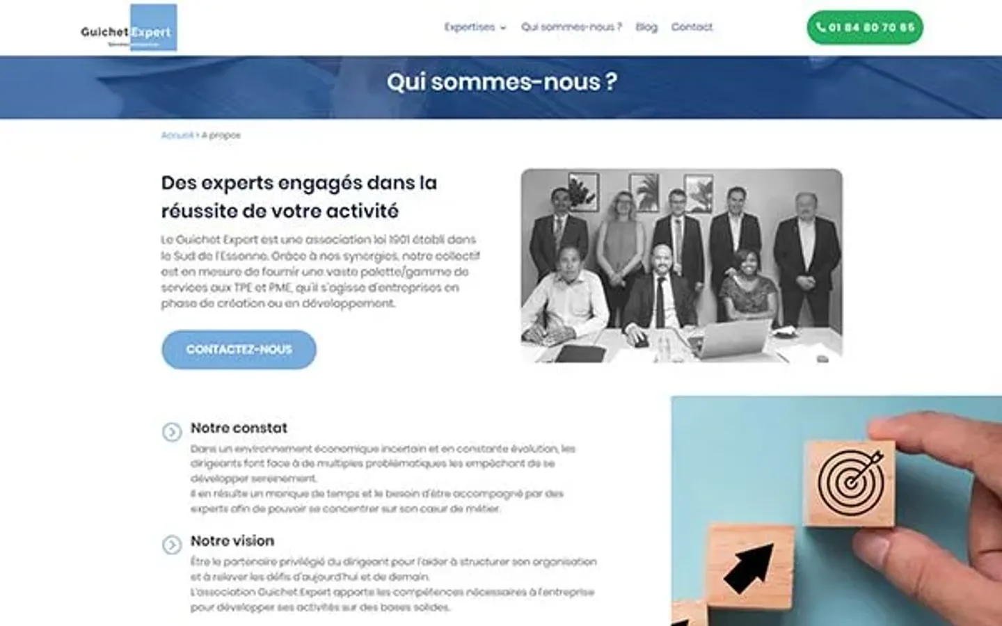 Guichet Expert, le site sur ordinateur