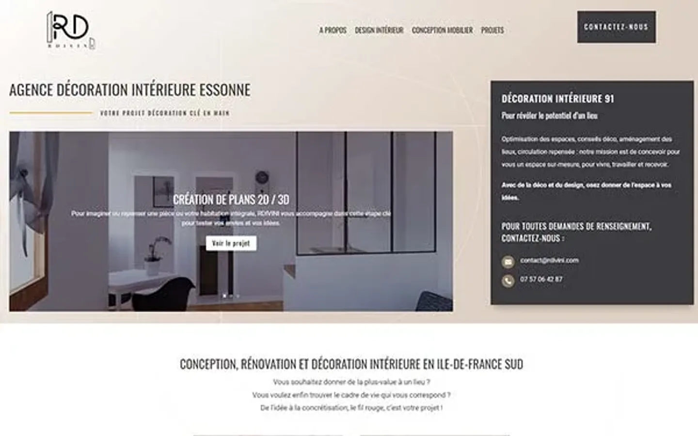 R DIVINI, le site sur ordinateur