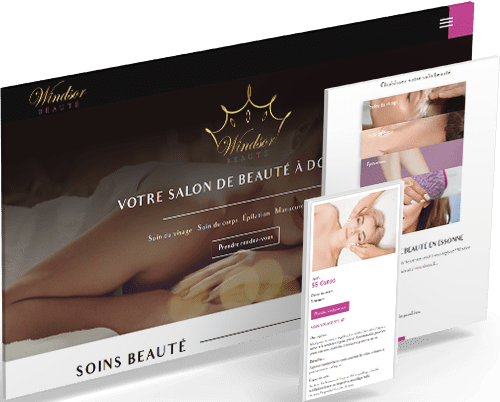 Création site vitrine Salon de beauté à domicile - Réalisateur Web