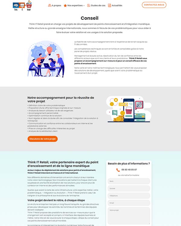Création site web consultant indépendant - Template 1
