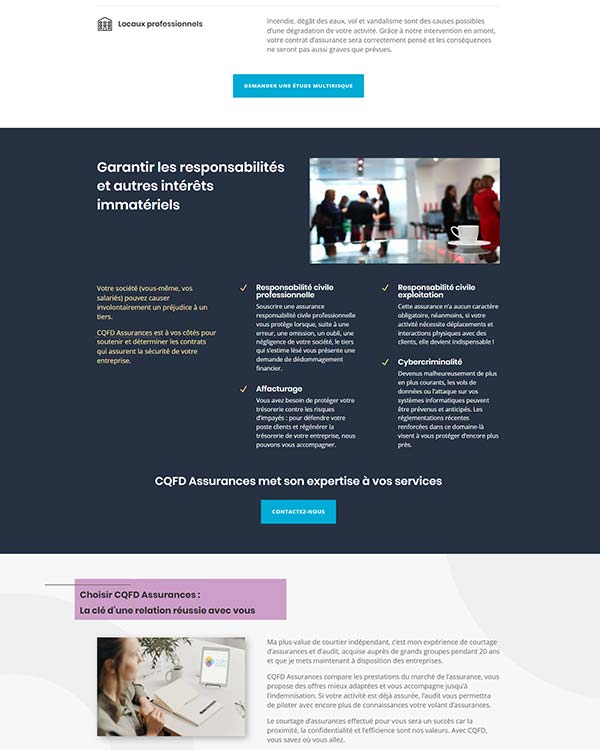 Création site web courtier en assurance - Template 3